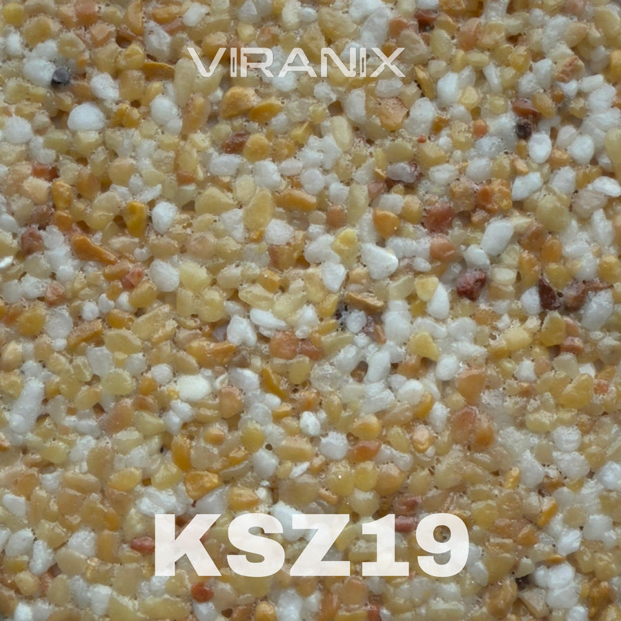 VIRANIX 1K kőszőnyeg KSZ19 – közepes szemcse színminta